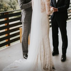 Julia Belle's Chapel length English Net Veil